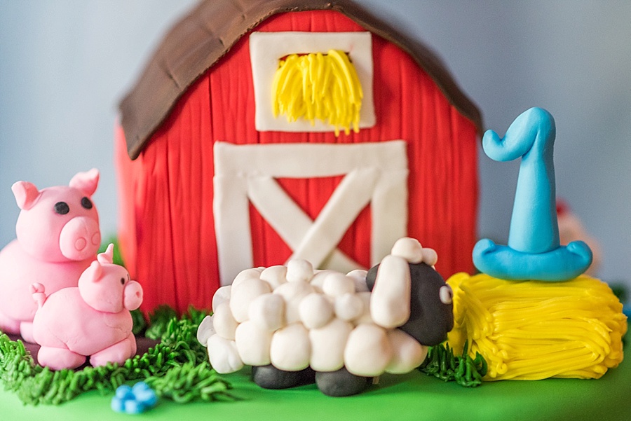 farm birthday cake