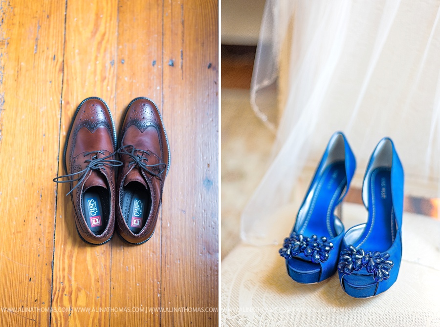 bride and groom shoes