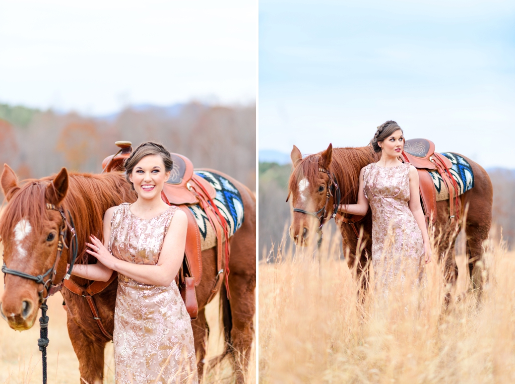 bride and horse photo