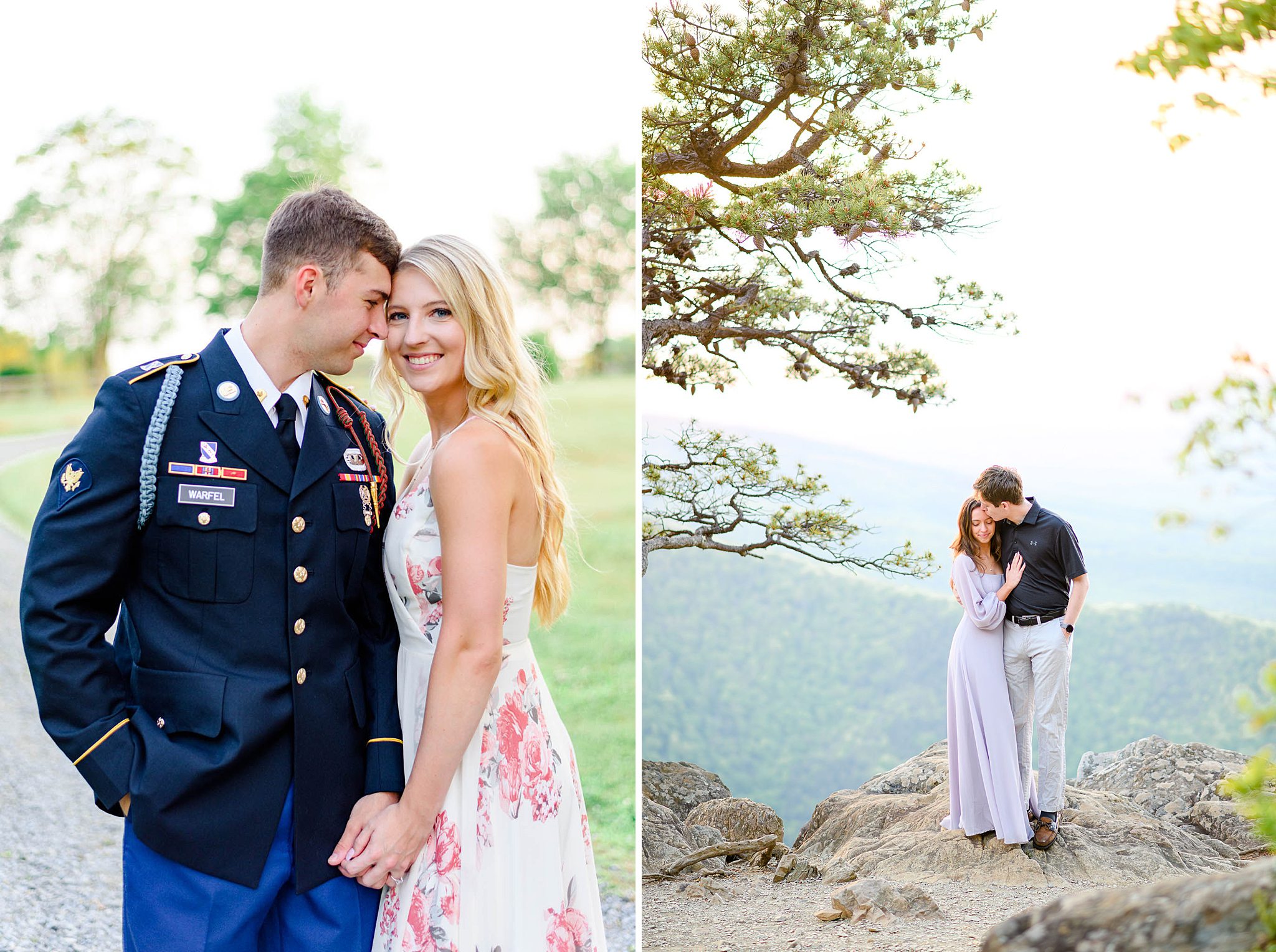 beautiful Blue Ridge Mountains overlook