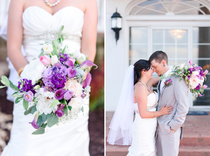 purple bridal bouquet by Fleur-de-lis