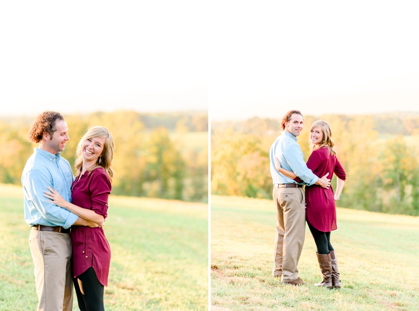 couple taking engagement pictures
