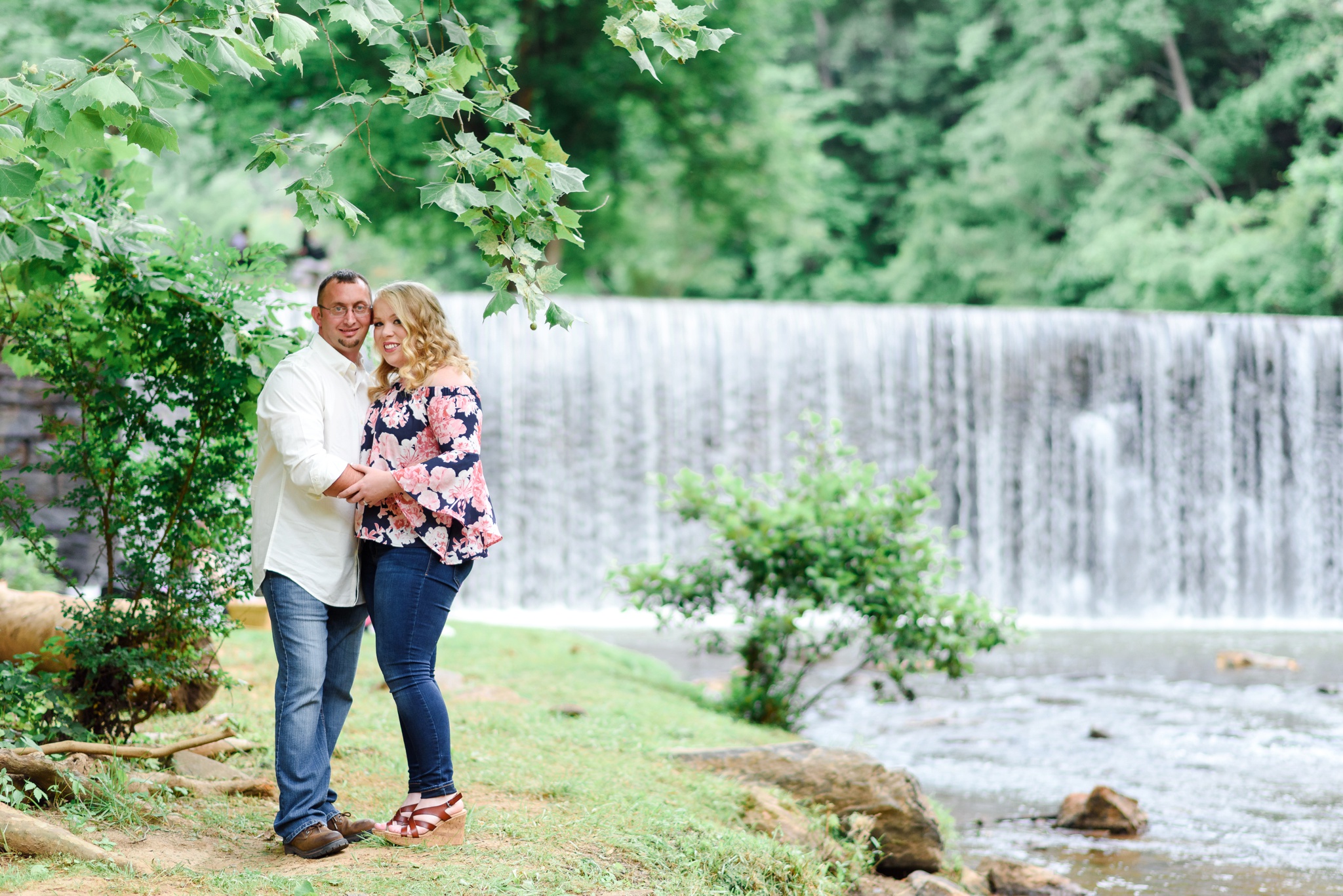 engagement photos at hollins mill aprk