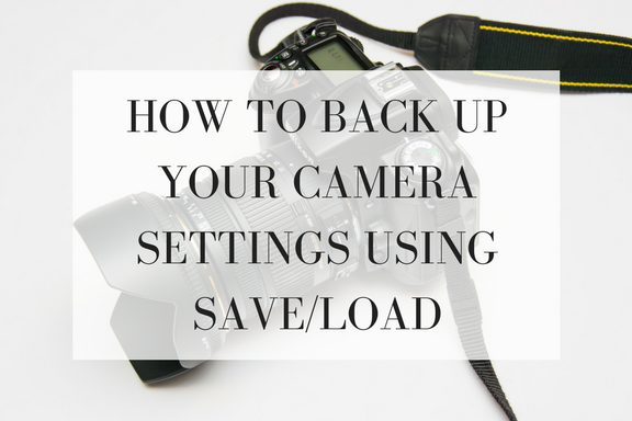 back up your camera settings