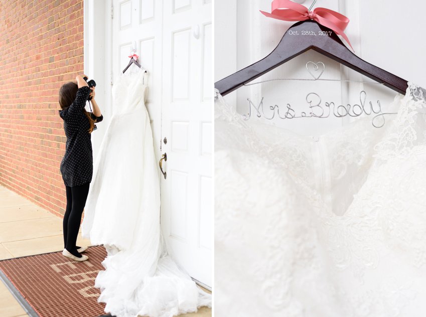 gorgeous wedding dress hanger