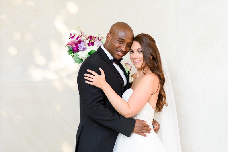 interracial couple getting married at tower club