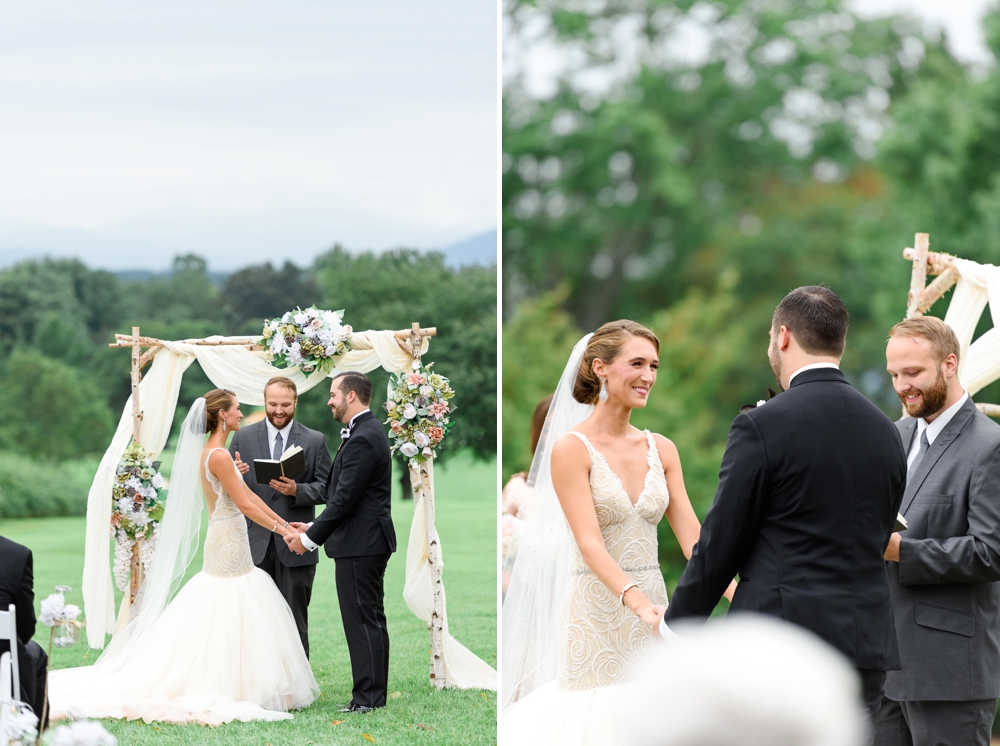 outdoor ceremony in charlottesville
