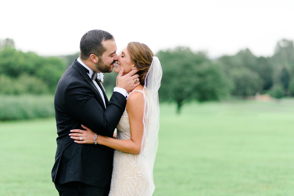 married couple kissing