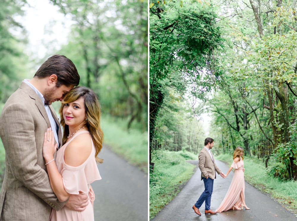 sweethearts walking in the rain