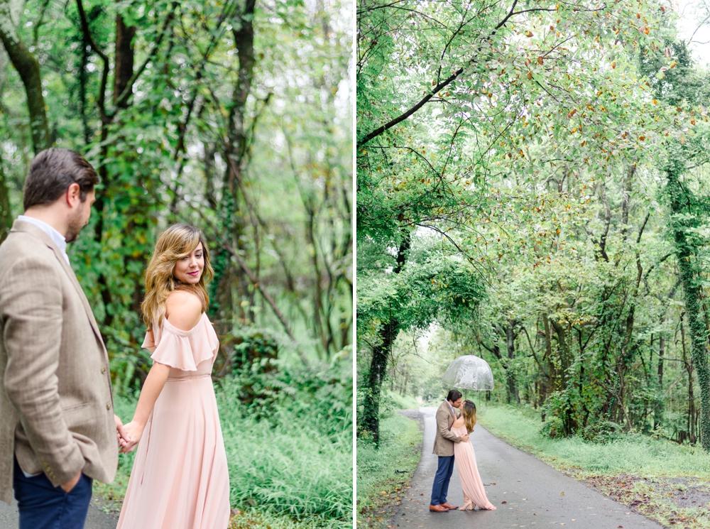 umbrella engagement photos