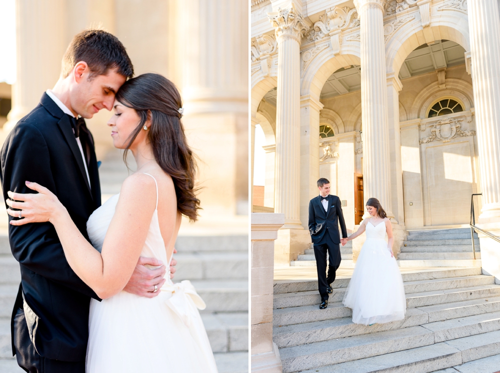 handley library elegant wedding