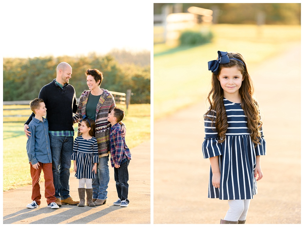 family photos on a farm