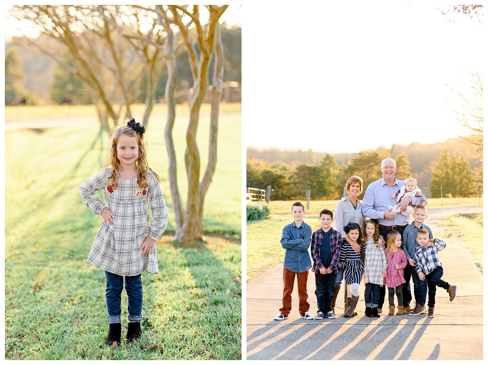 grandparents and grandchildren portrait