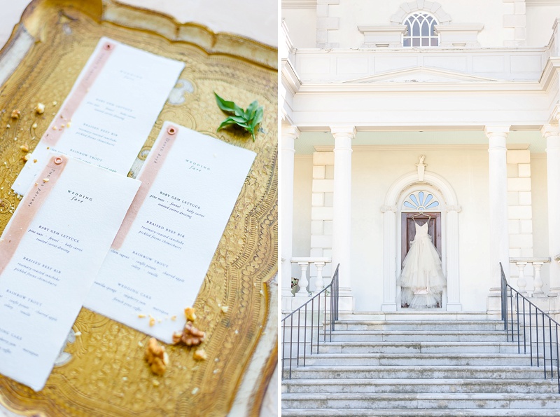 gold wedding details