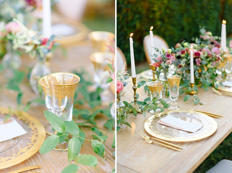 gold wedding silverware 