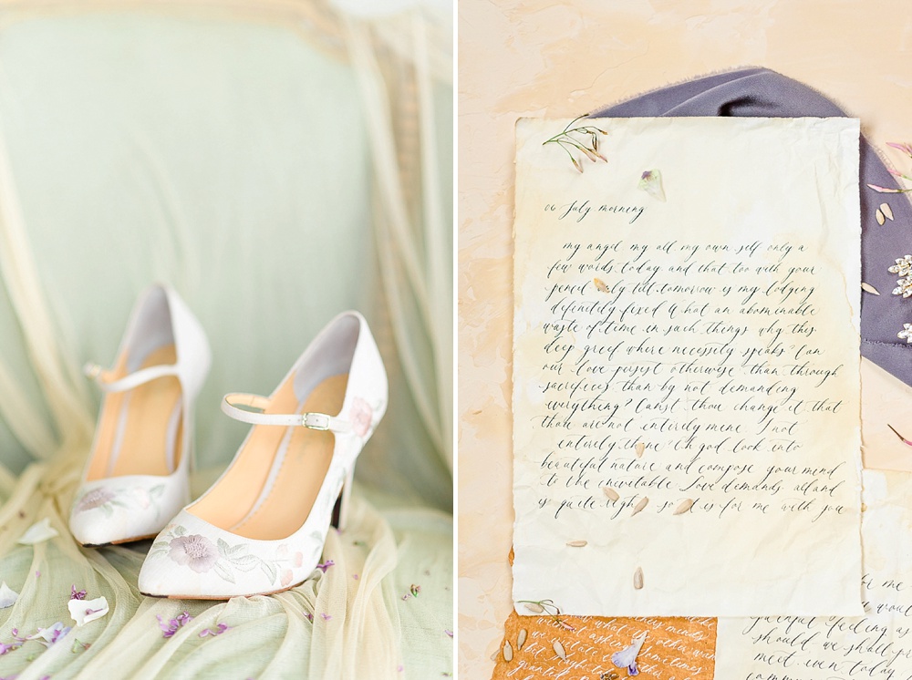 floral bridal shoes in Lynchburg Virginia