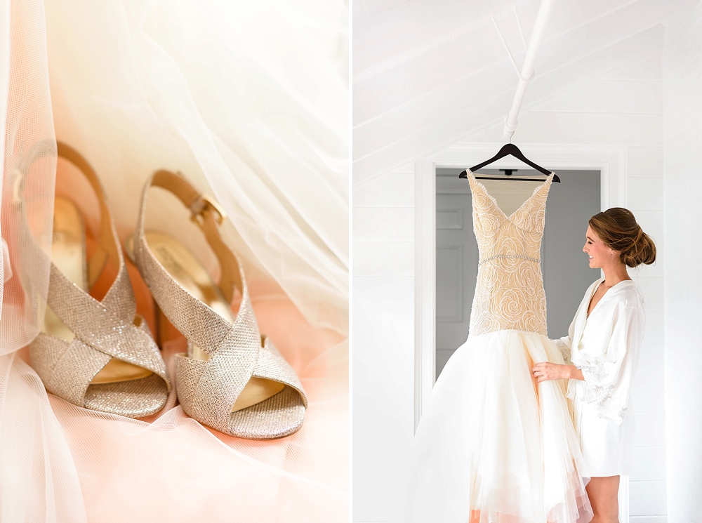 gorgeous gold wedding shoes for Charlottesville brides