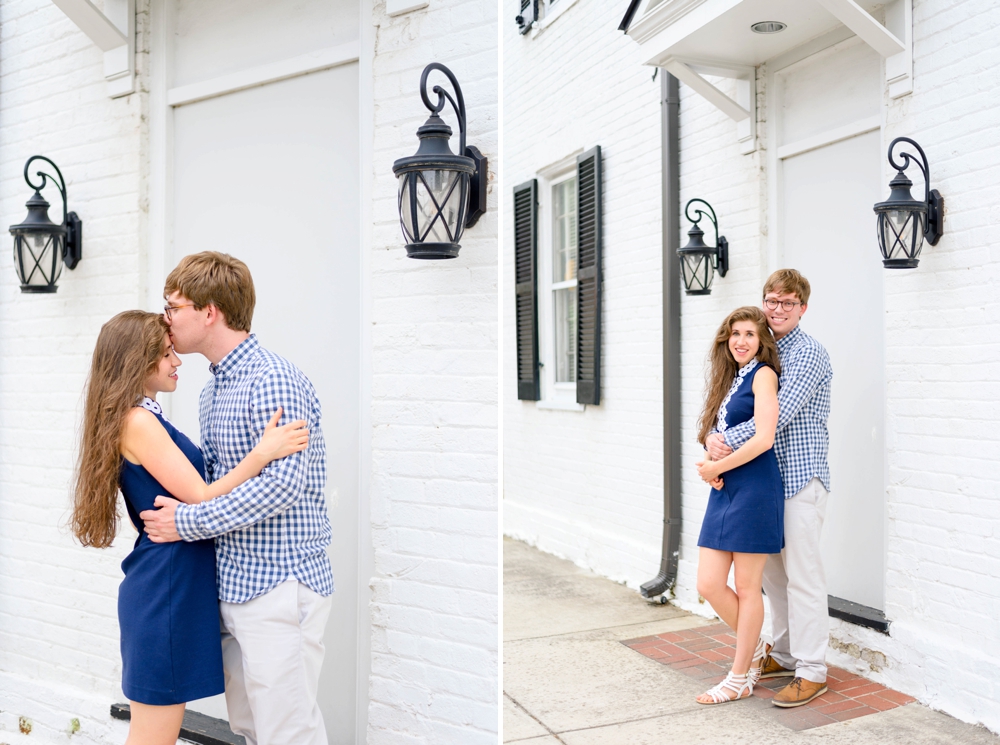 engagemenet photos in downtown Middleburg