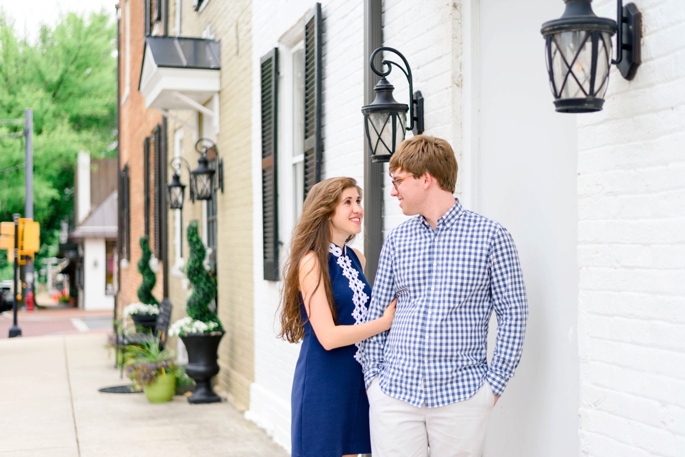 downtown middleburg engagement photos