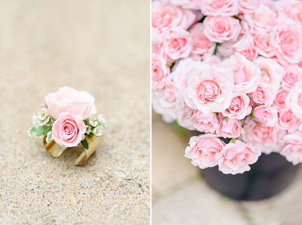 peonies and roses for wedding bouquets
