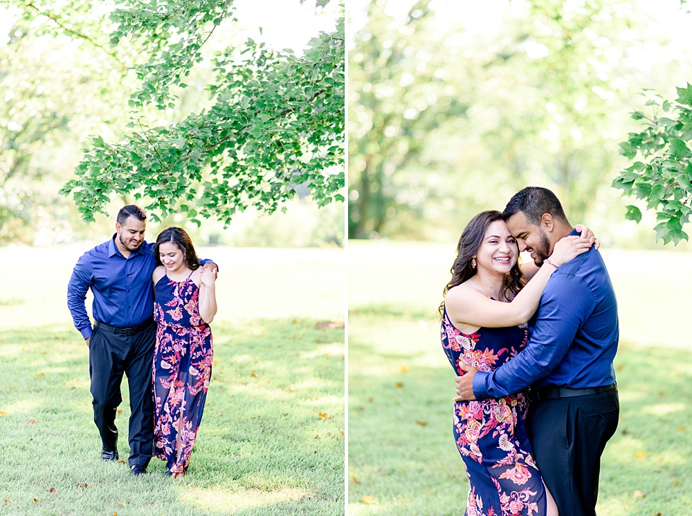 engagement pictures at meadowlark botanical gardens