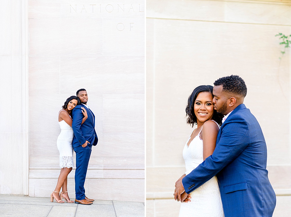 outdoor engagement pictures in Washington DC