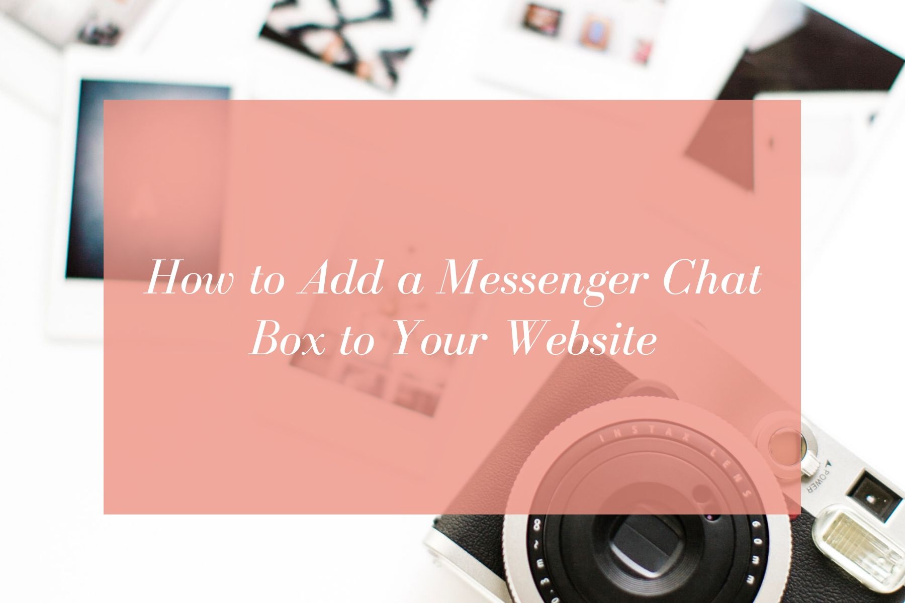 how to add messenger chat box on website