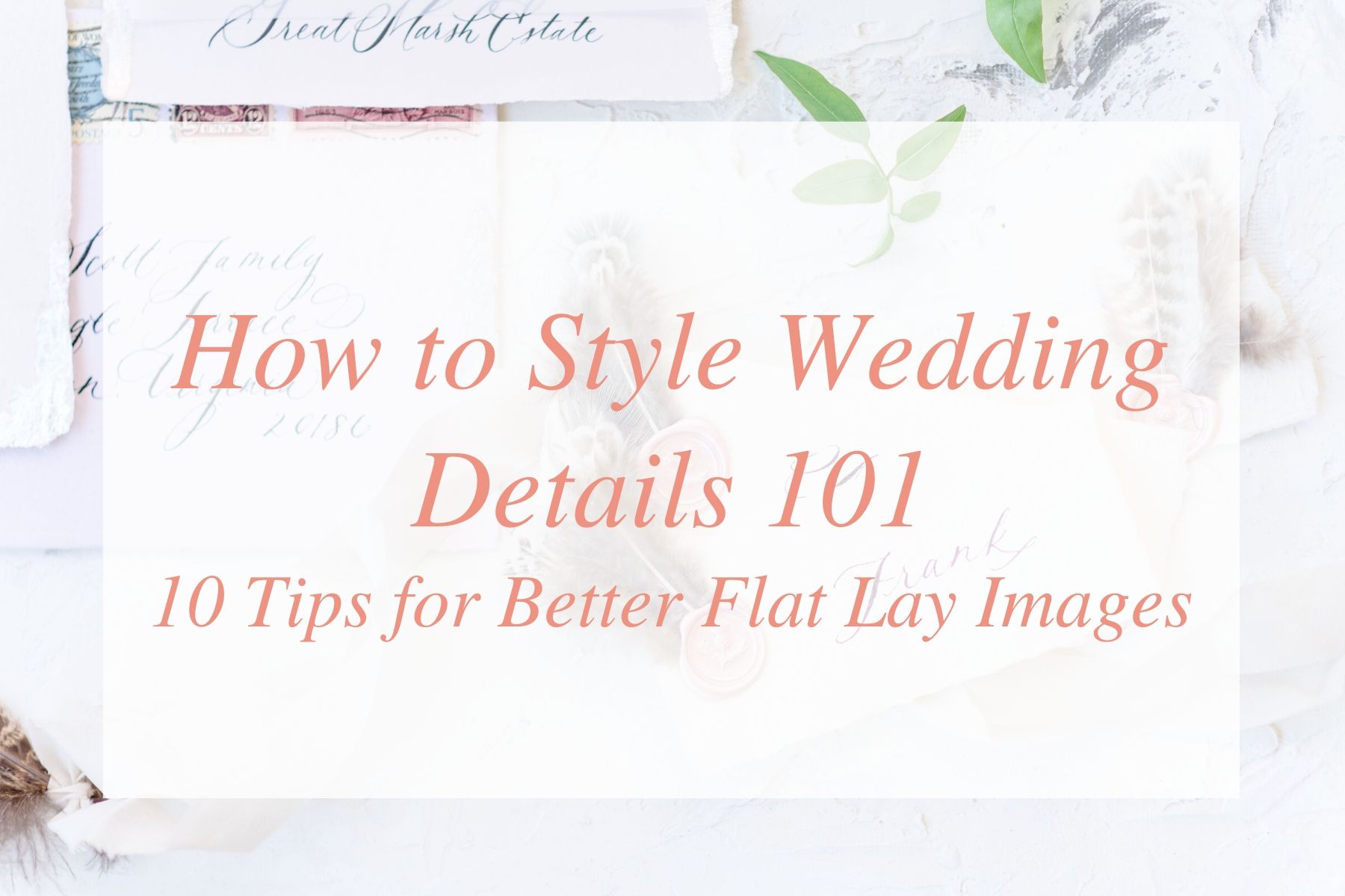 how to style wedding details