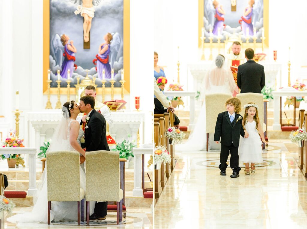 Catholic wedding ceremony in Virginia
