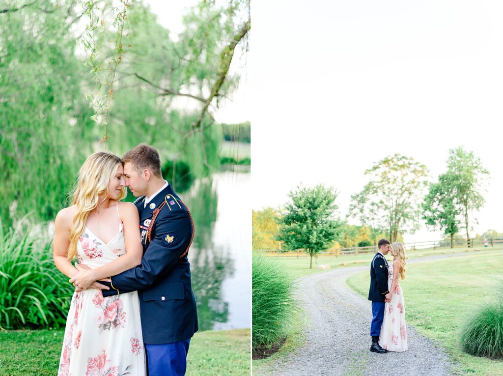 engagement photos in military uniform