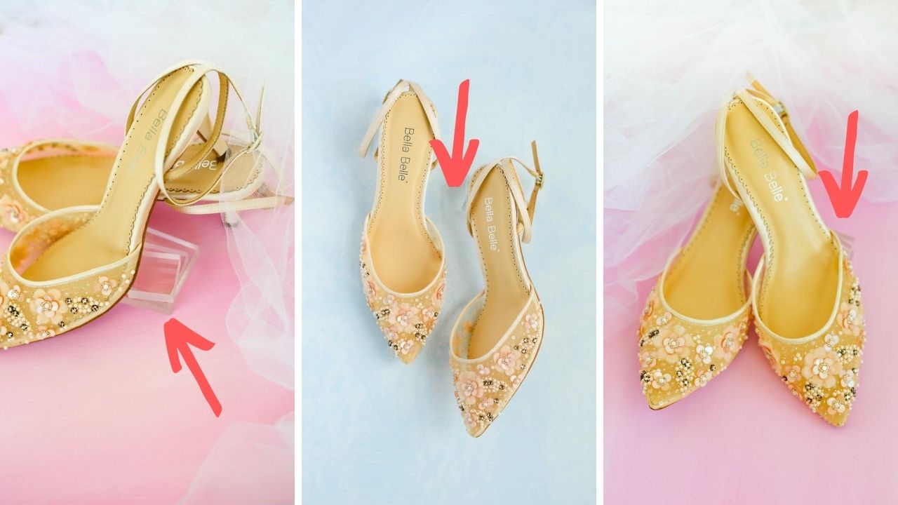 bridal shoes styling tips