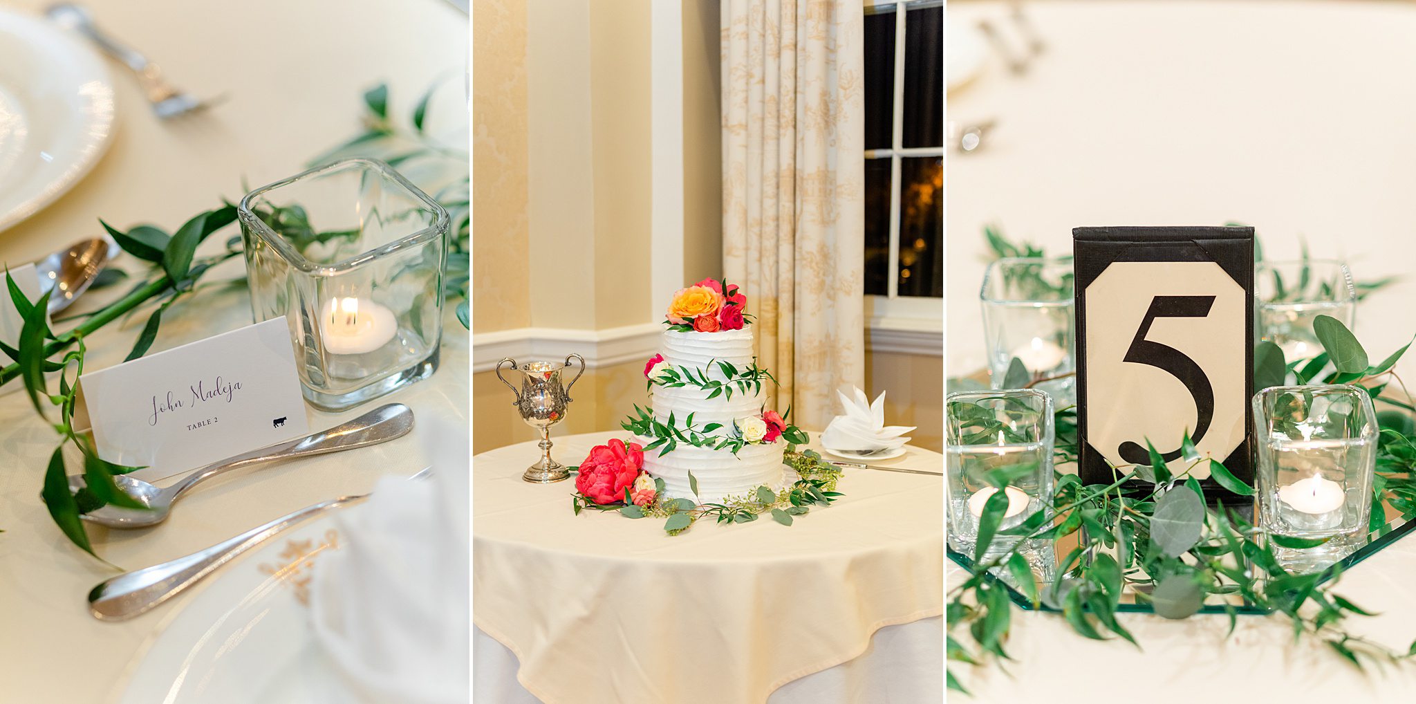 reception photos at George Washington Hotel