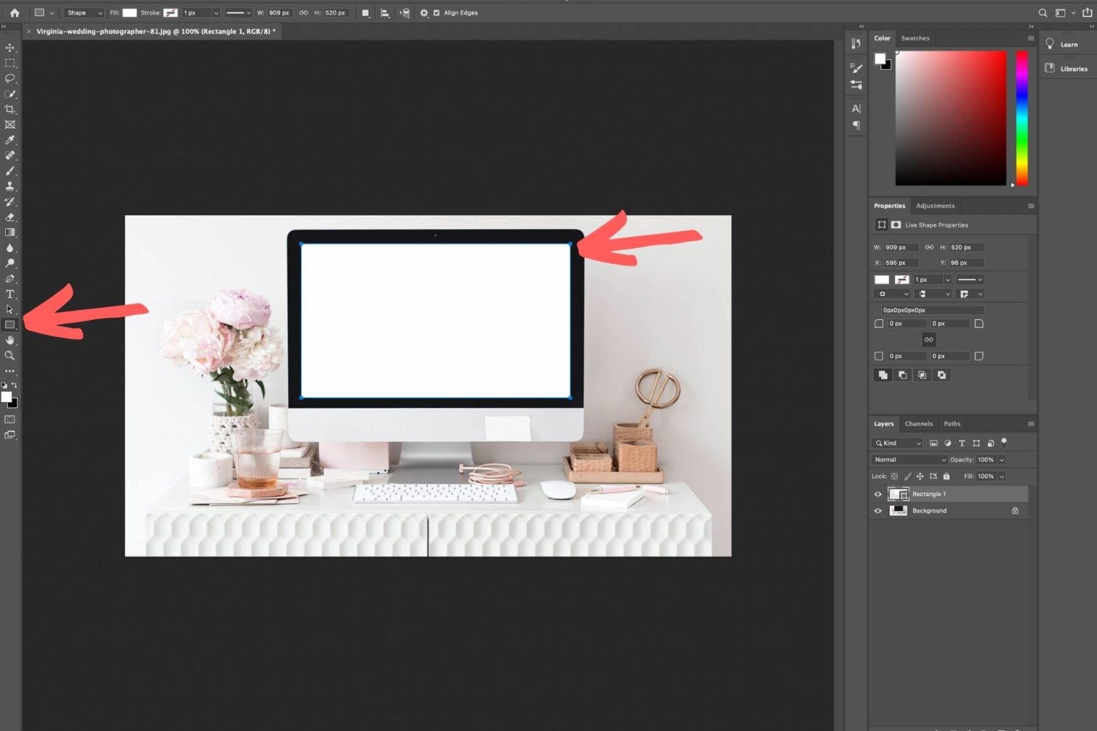 How to Create Scrolling Website Graphics in Photoshop | Alina Thomas