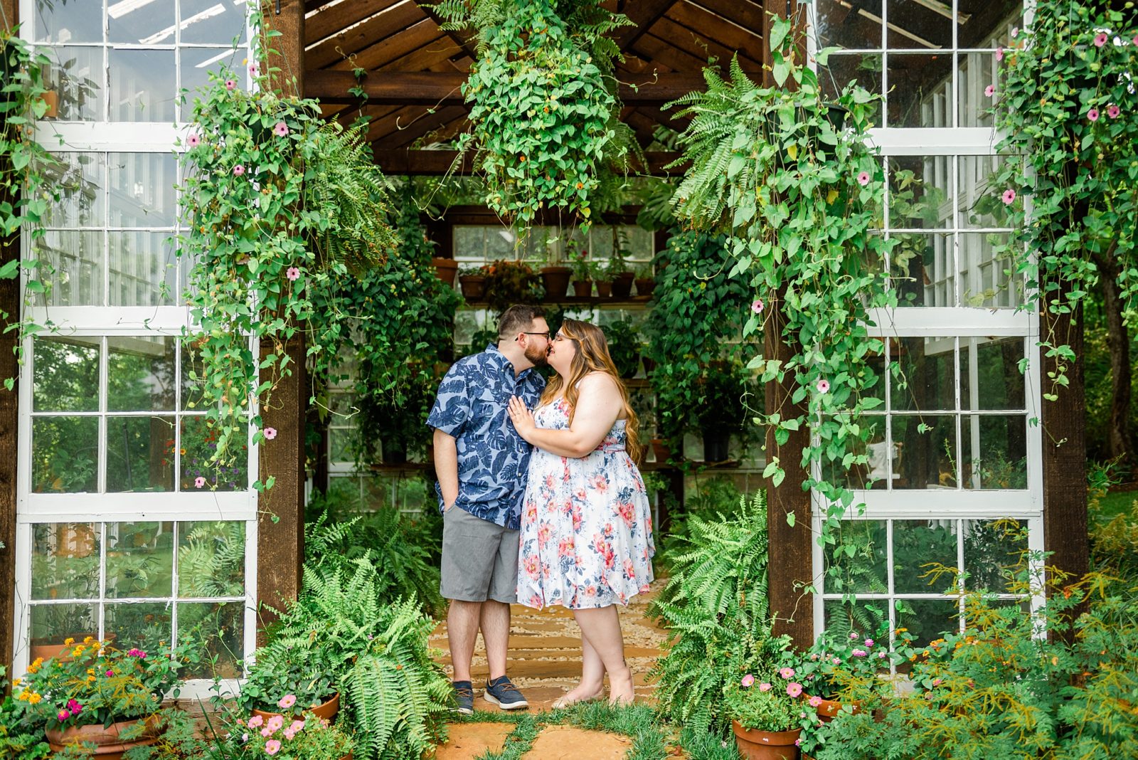 Vaughan House Greenhouse Engagement Photos Laurin + Melanie