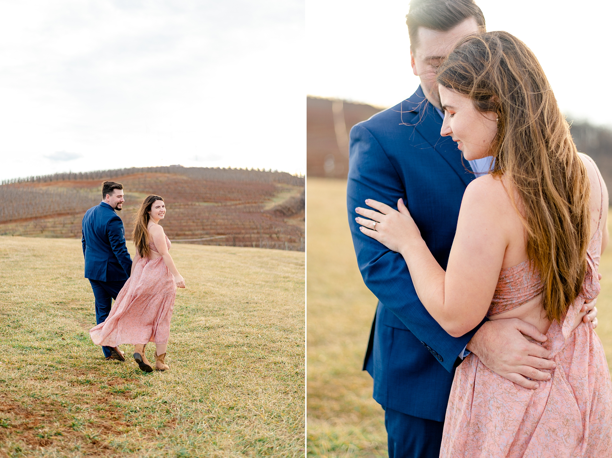 engagement pictures at Carter Mountain Orchard