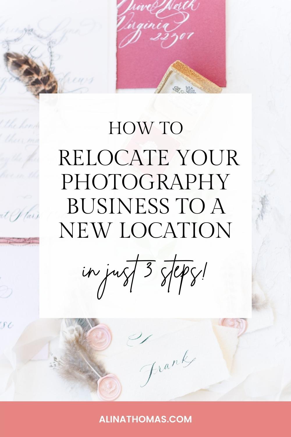relocate your photography business in 3 steps