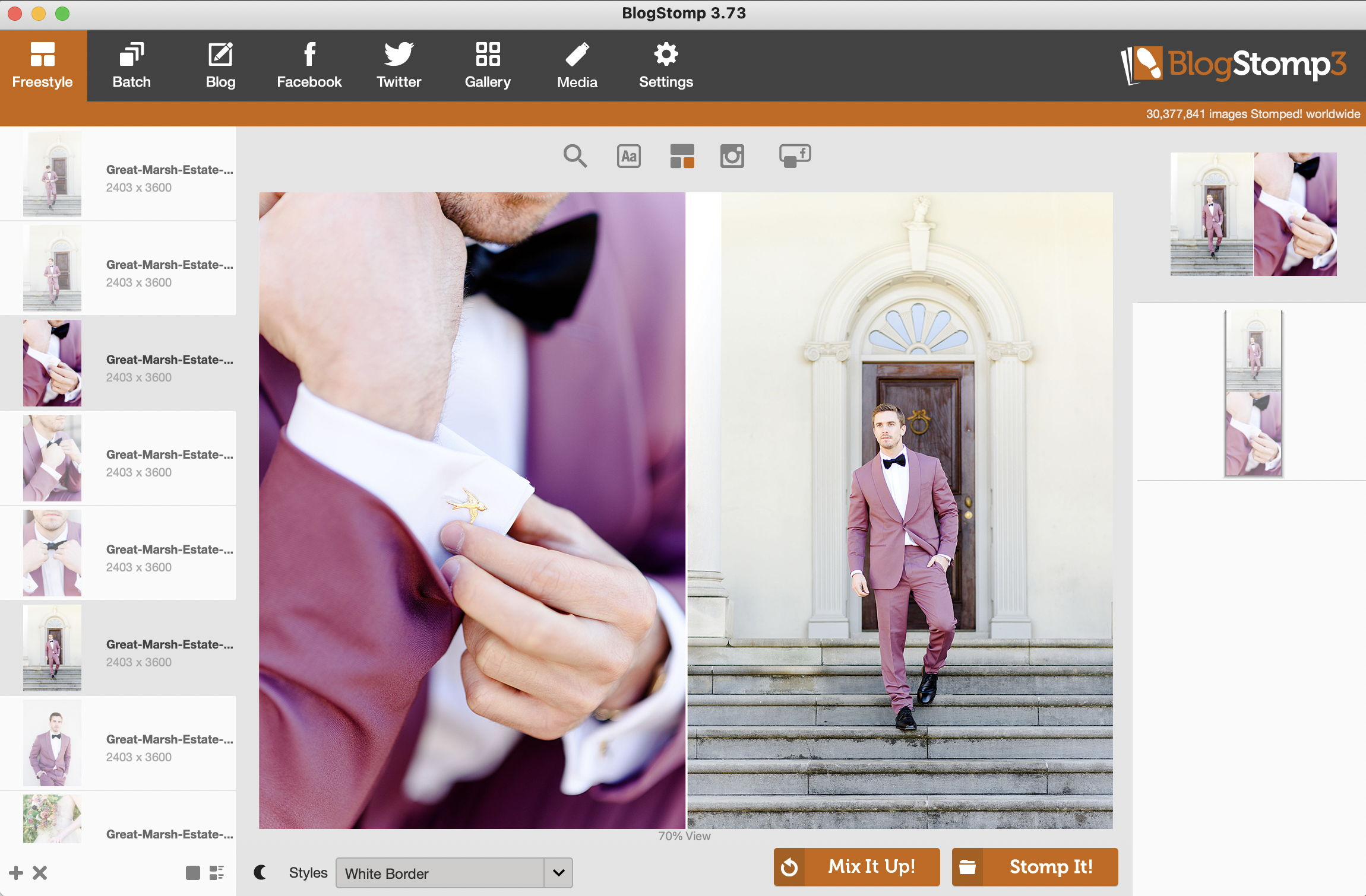 how to pair images for the blog