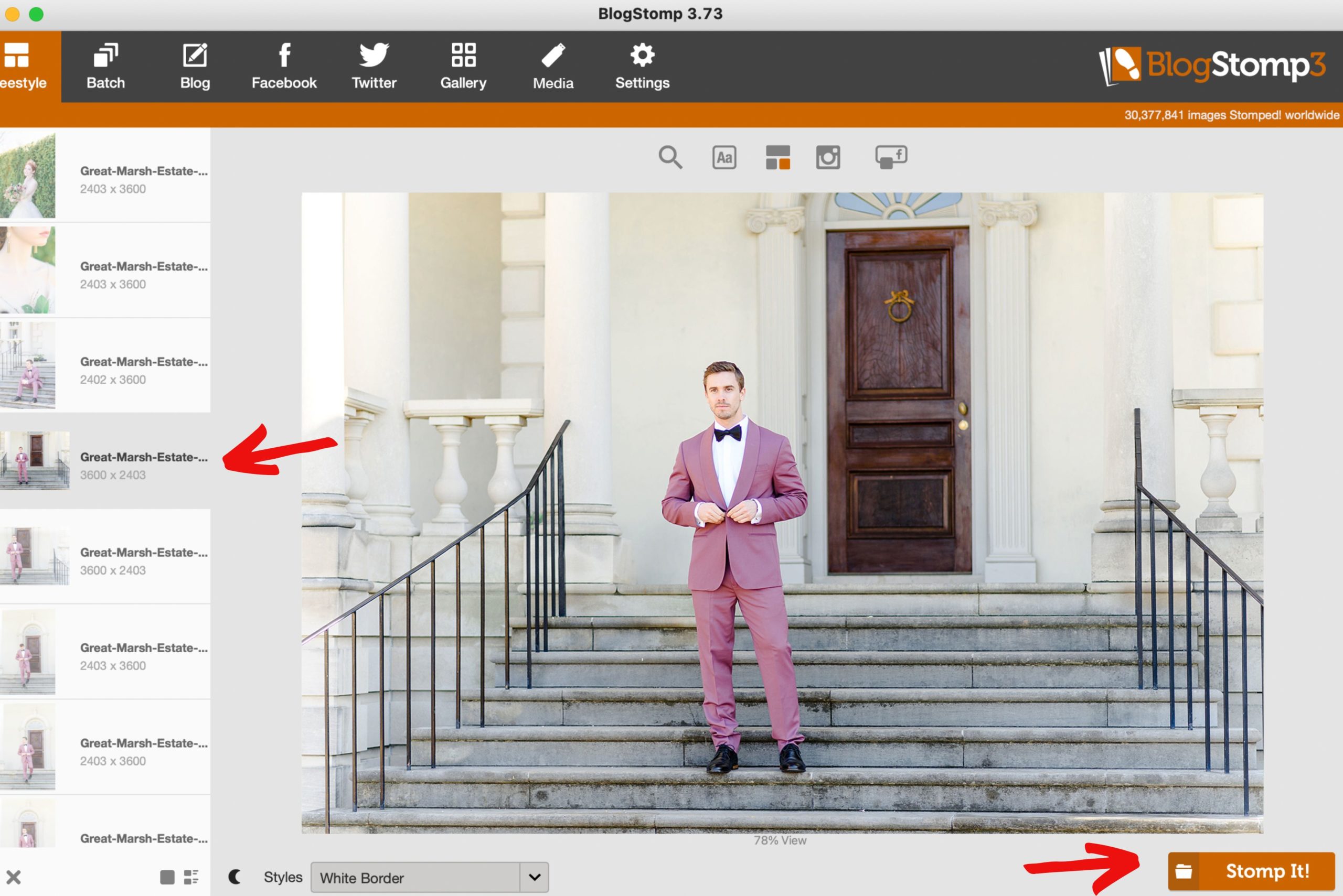 how to use BlogStomp for photogrpahers