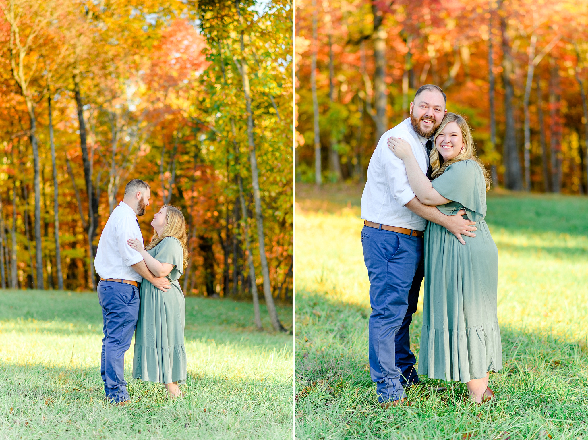 lovely fall photos of couple