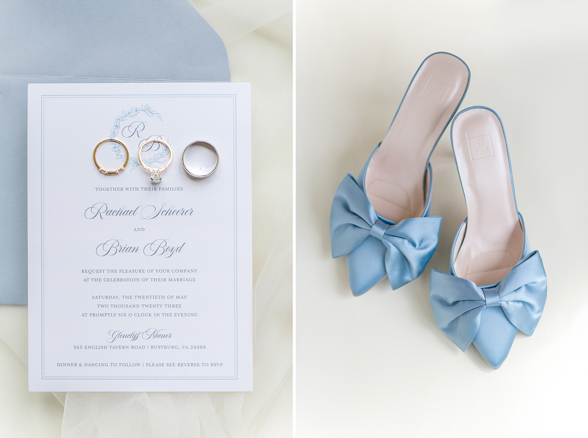 beautiful dusty blue wedding shoes