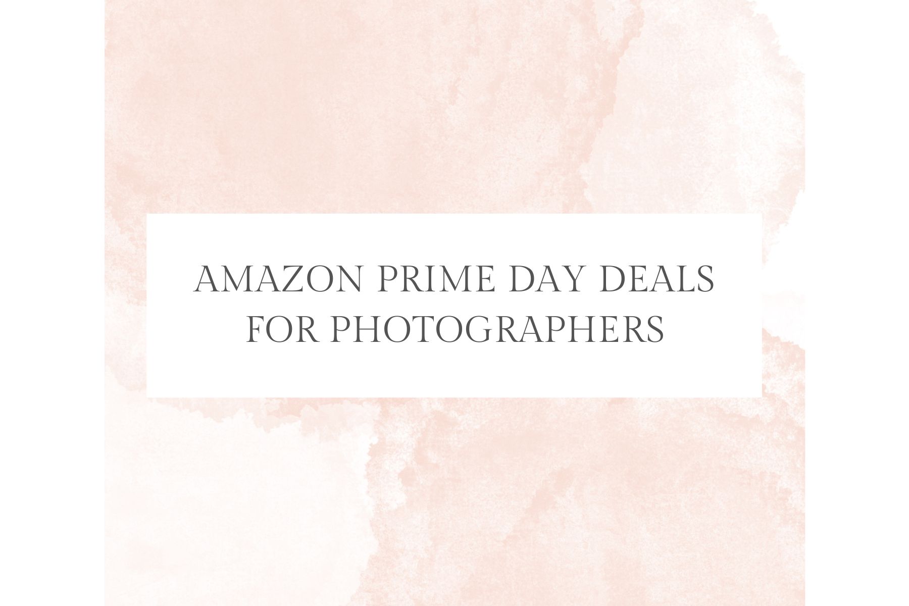 amazon prime day deals for photographers