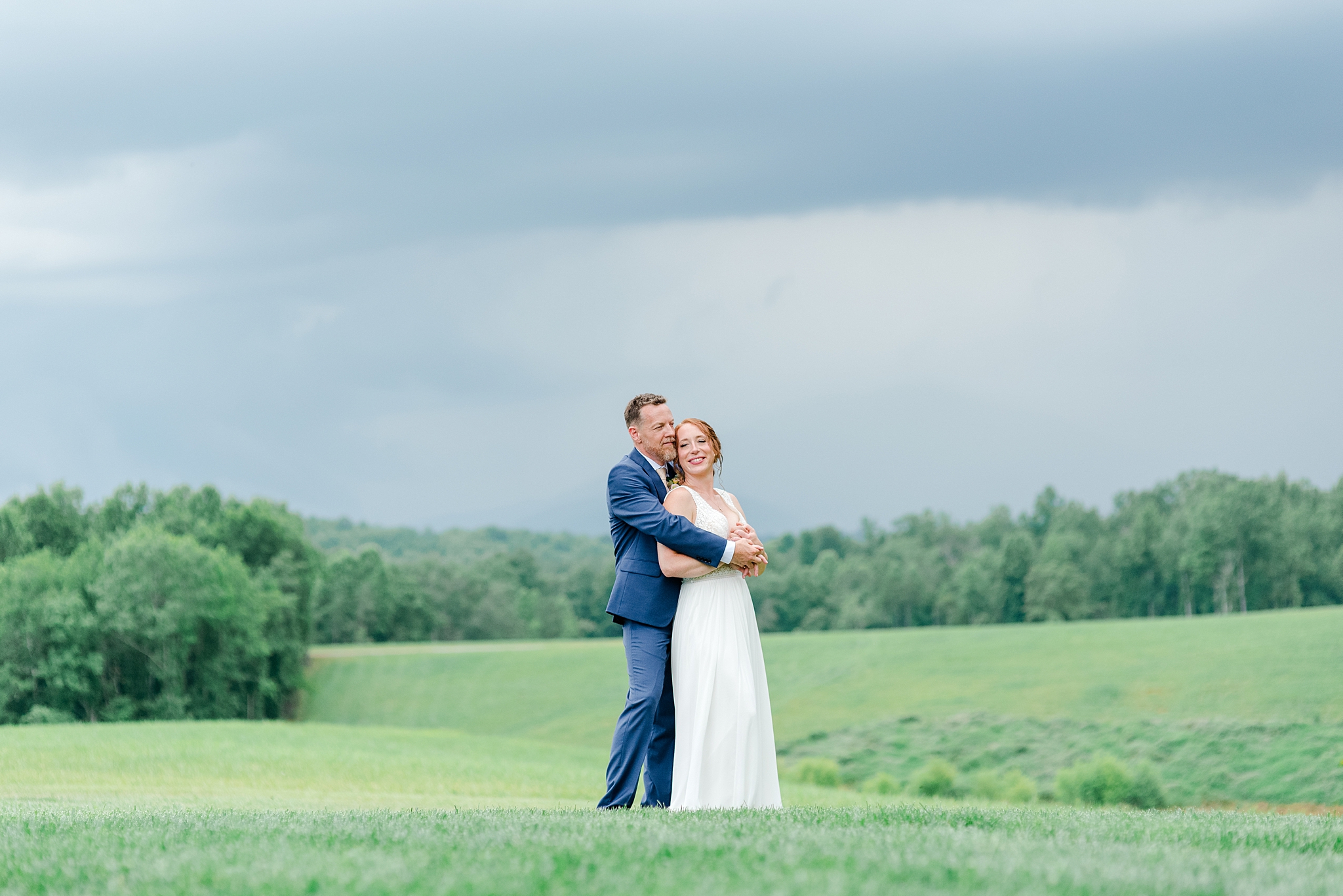 stormy wedding day in Bedford VA