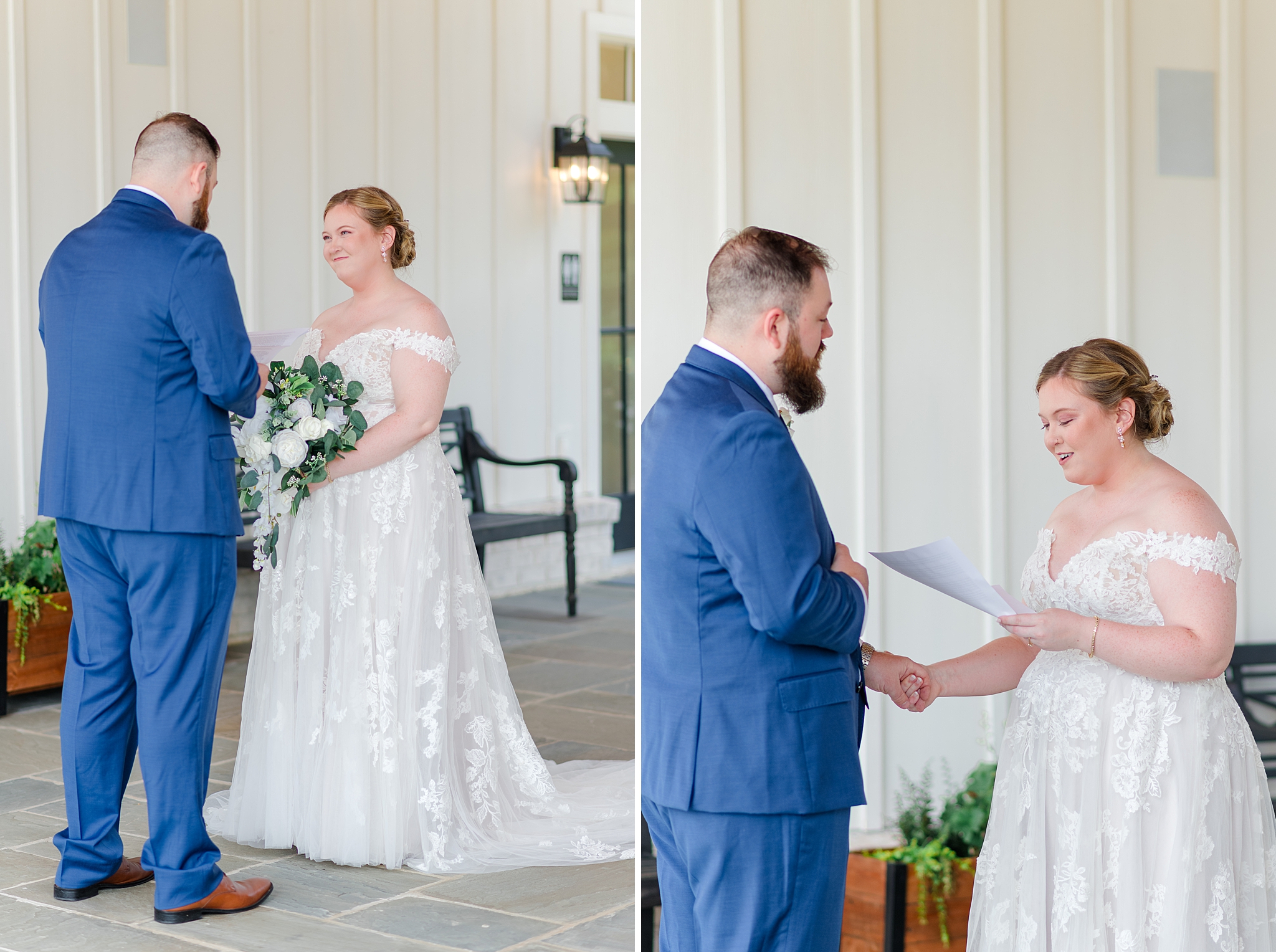 couple sharing private vows