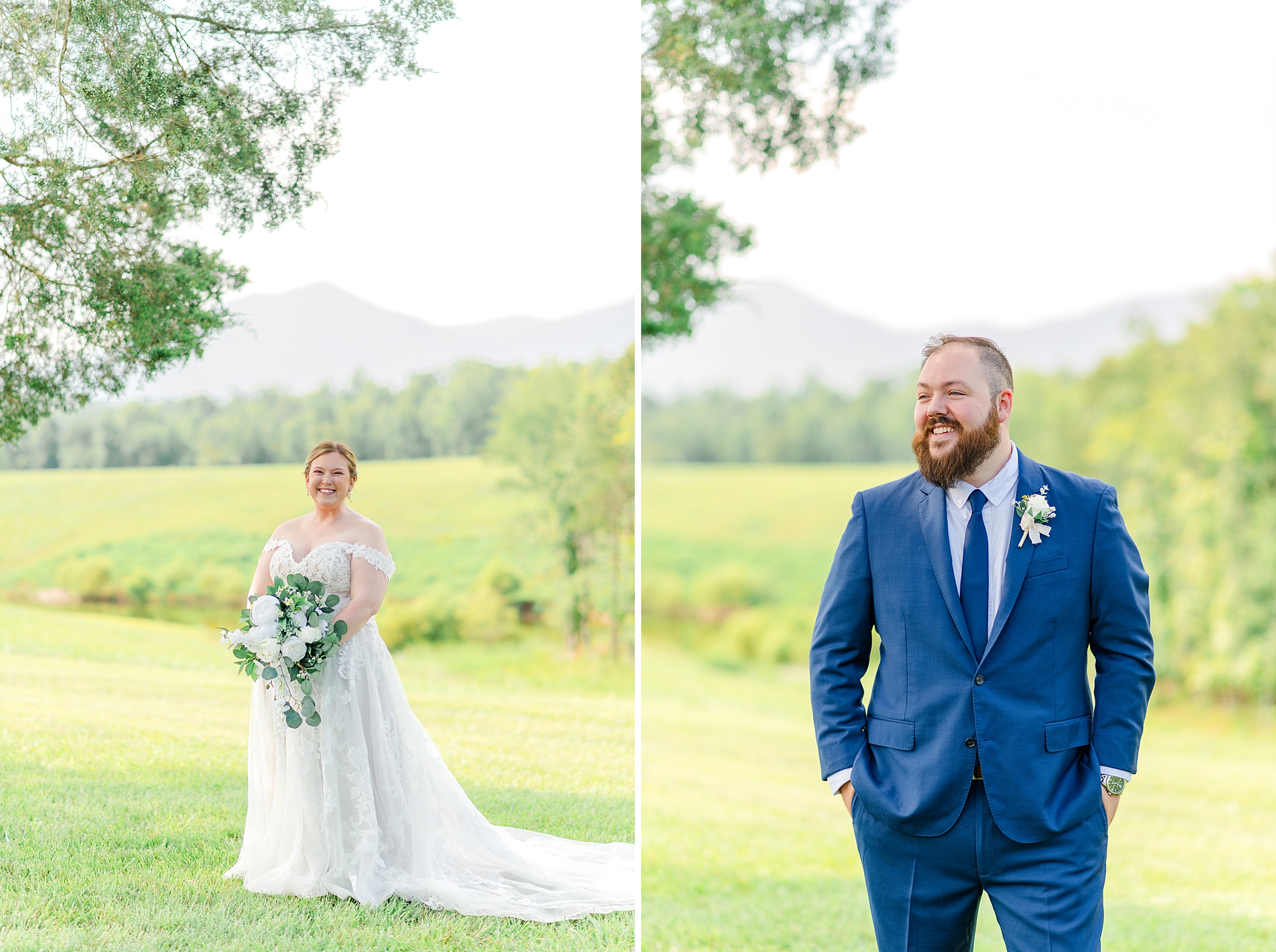 bride and groom photos at cedar oaks farm