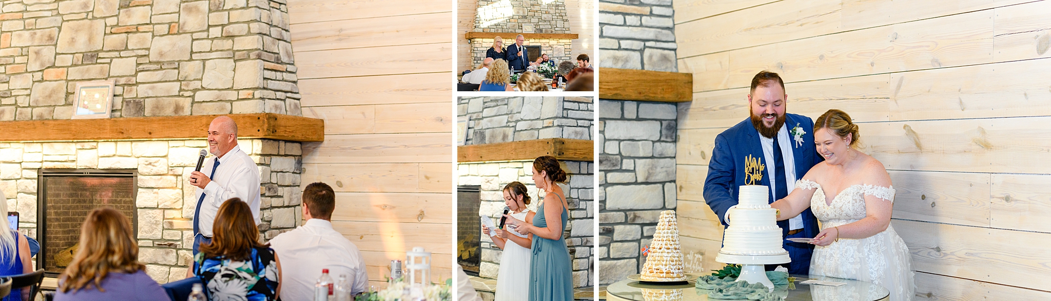 wedding reception at Cedar Oaks