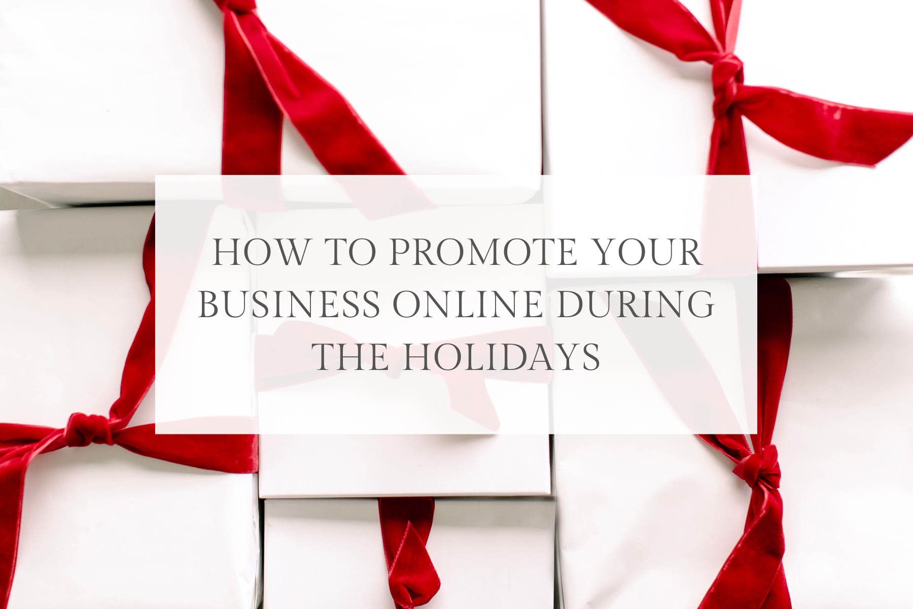 how to promote your business online during the holidays as a photographer