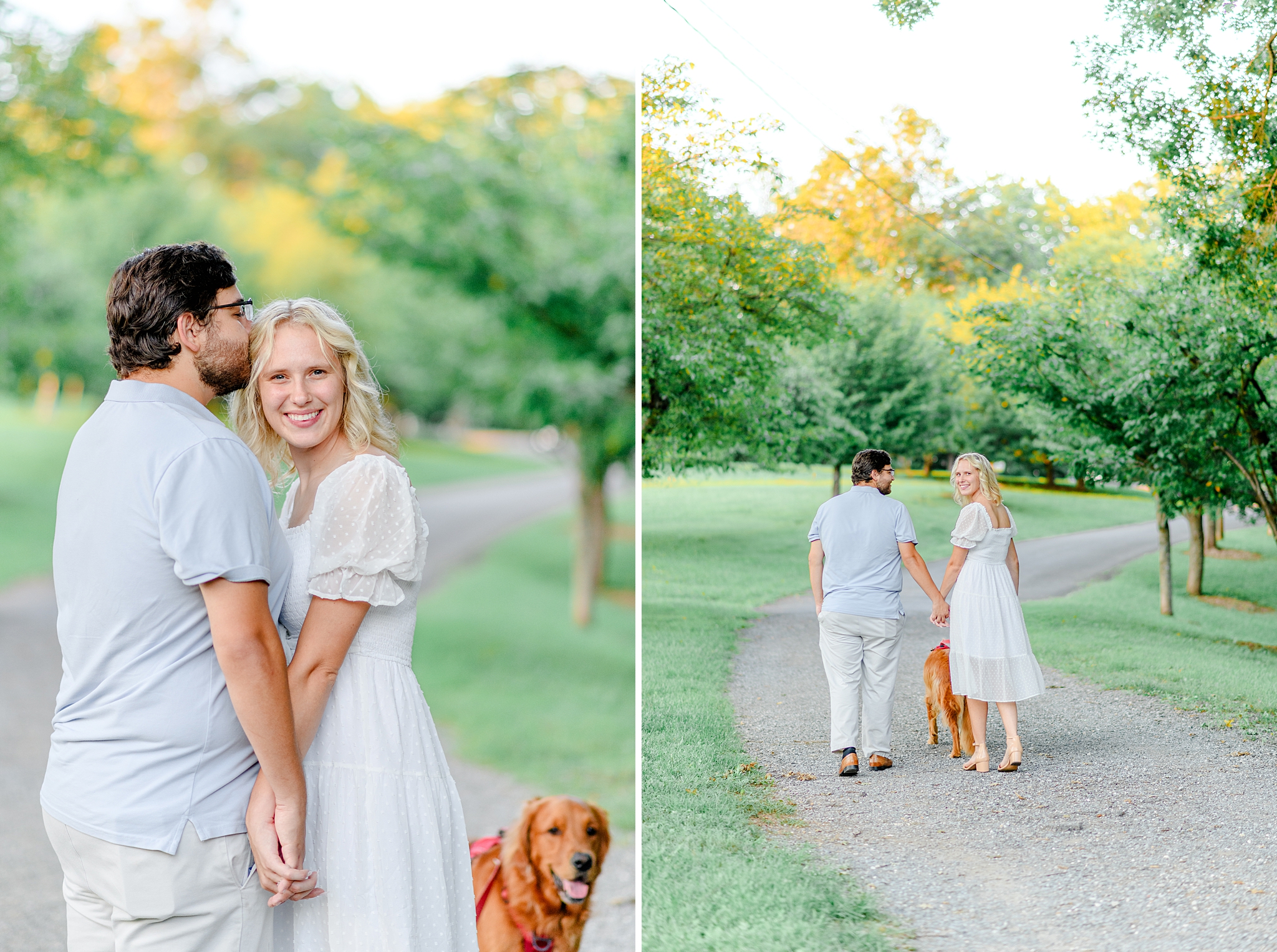 engagement photos at Riverside Park