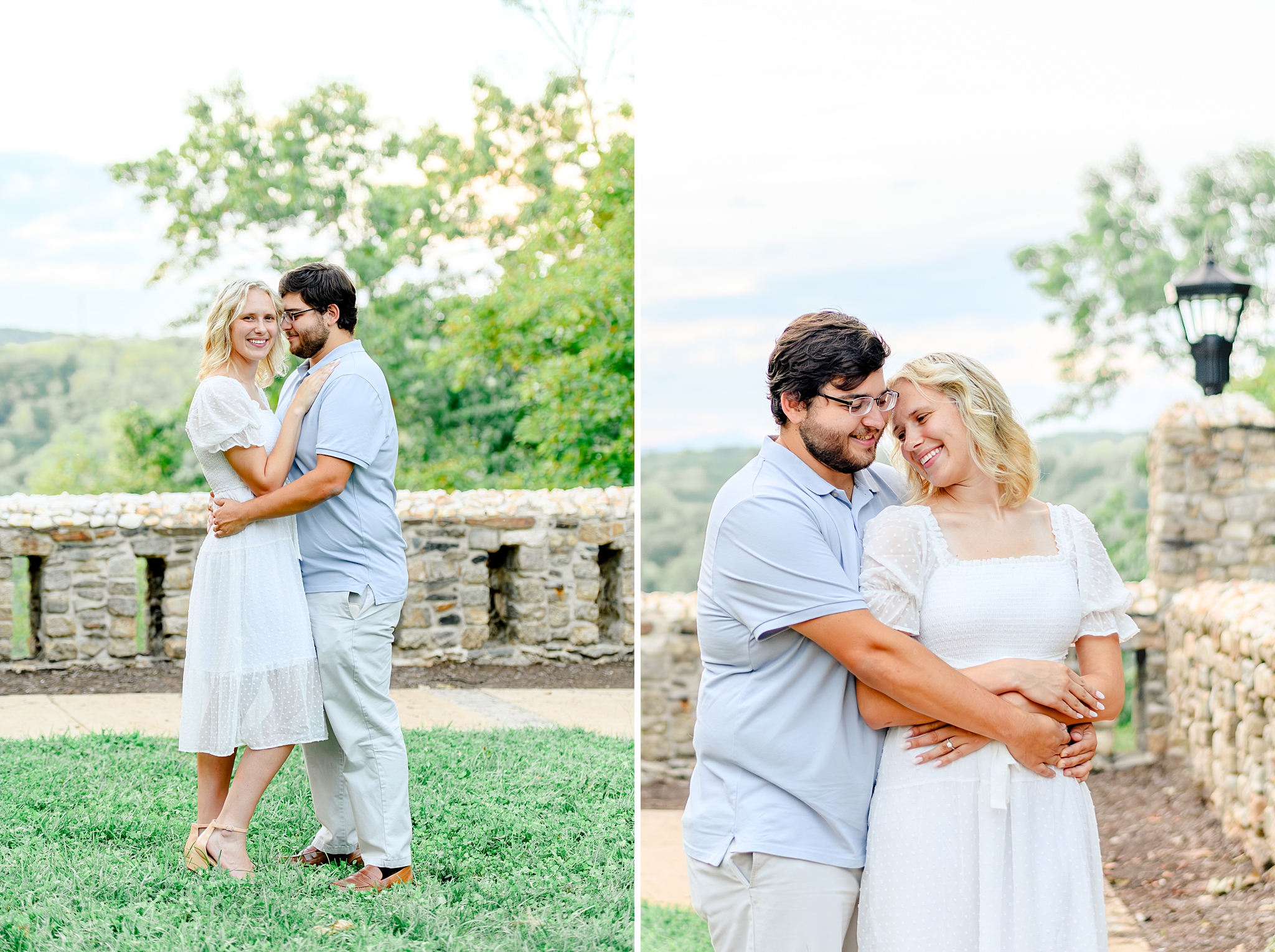 beautiful engagement photos at Riverside Park in Lynchburg, Virginia