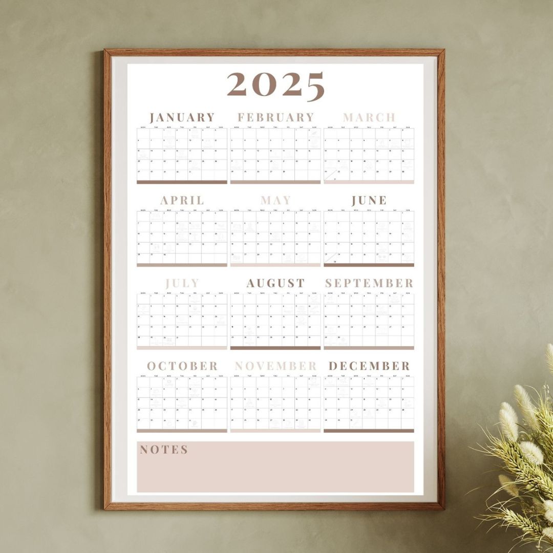 yearly calendar printable