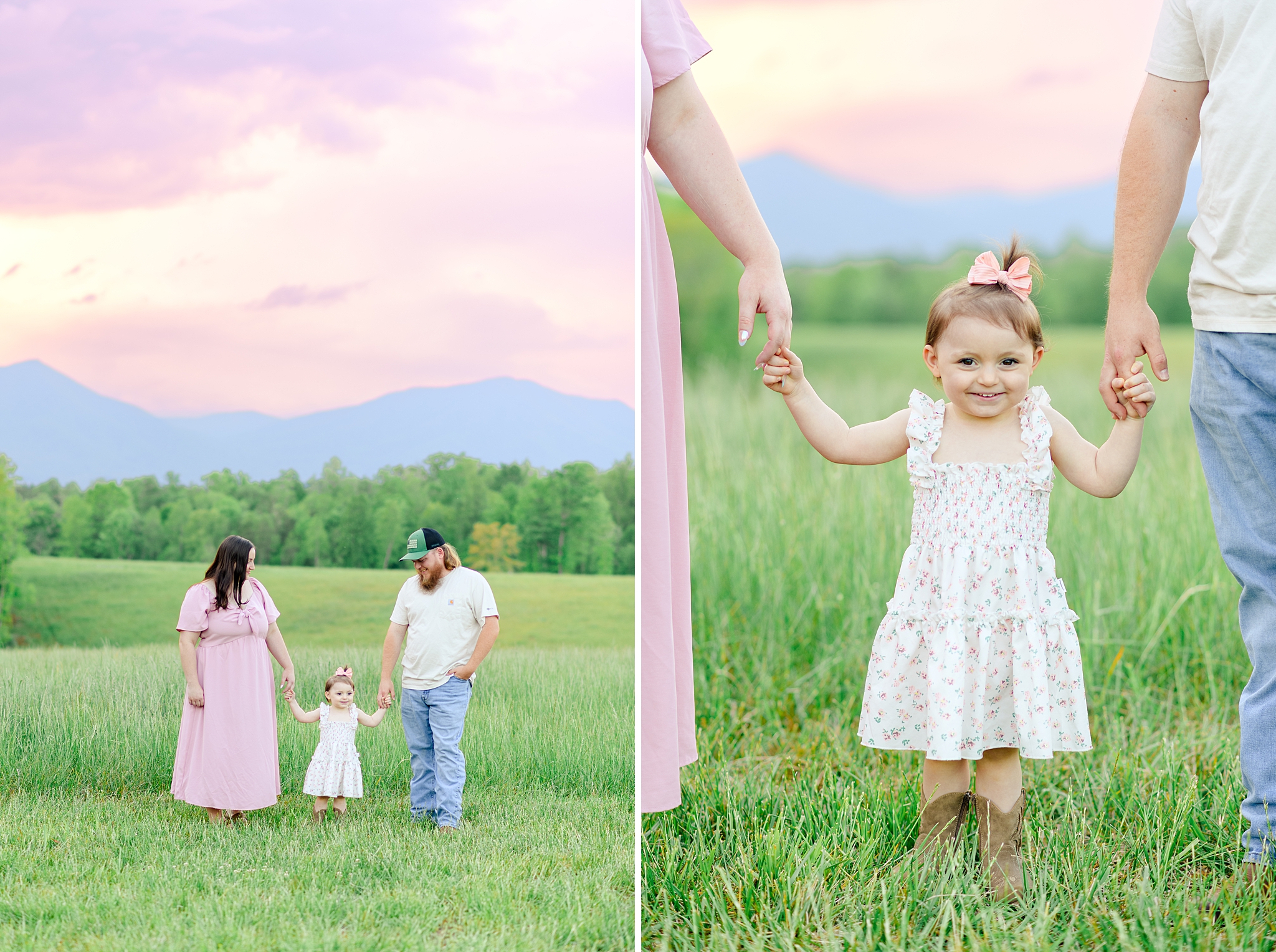 family photos at Cedar Oaks Farm